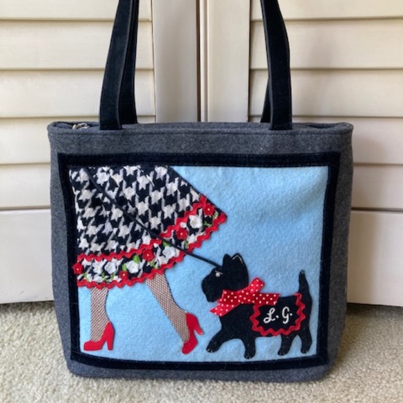 Lulu Guinness Handbags - Lulu Guinness London "Walking the Dog" Handle bag